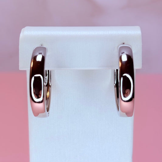 "it girl" silver hoops