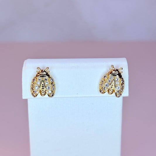 ladybug mini earrings