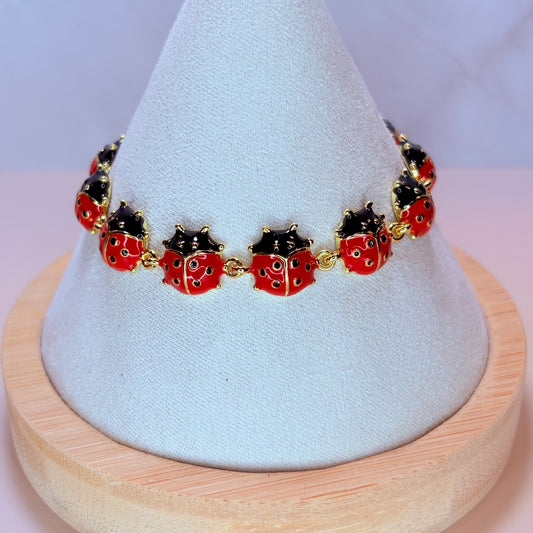 lila ladybug bracelet
