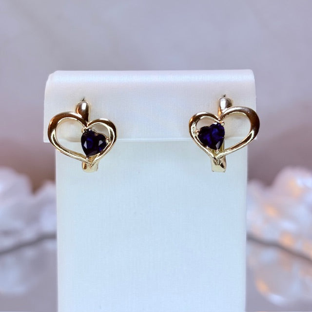 love loop crystal earrings