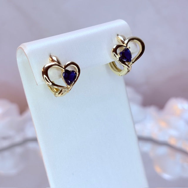 love loop crystal earrings