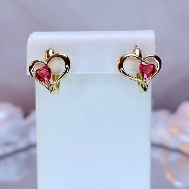 love loop crystal earrings