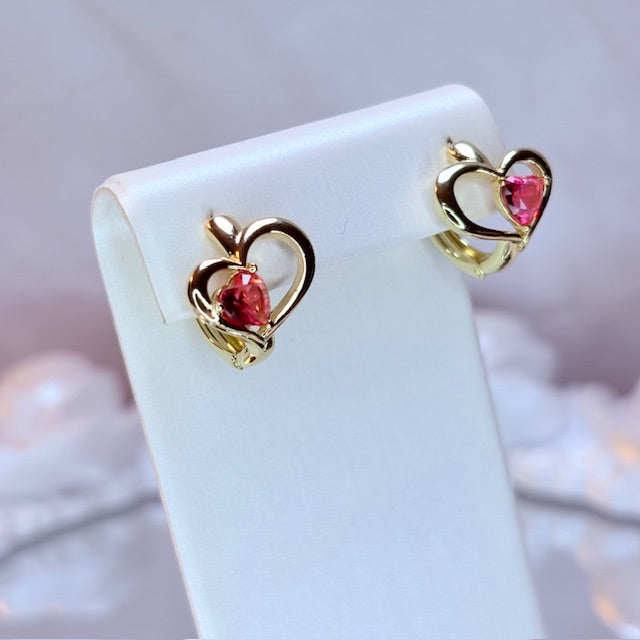 love loop crystal earrings