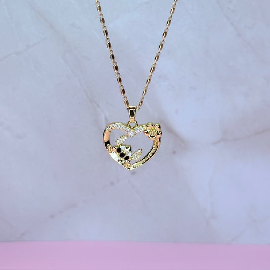 "love u" stitch necklace