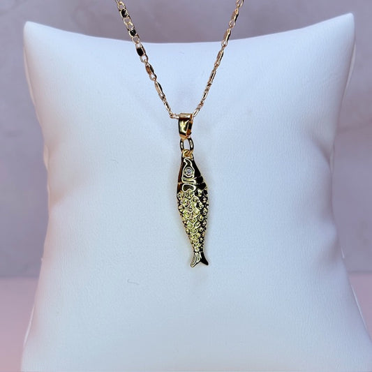 lucky fish necklace