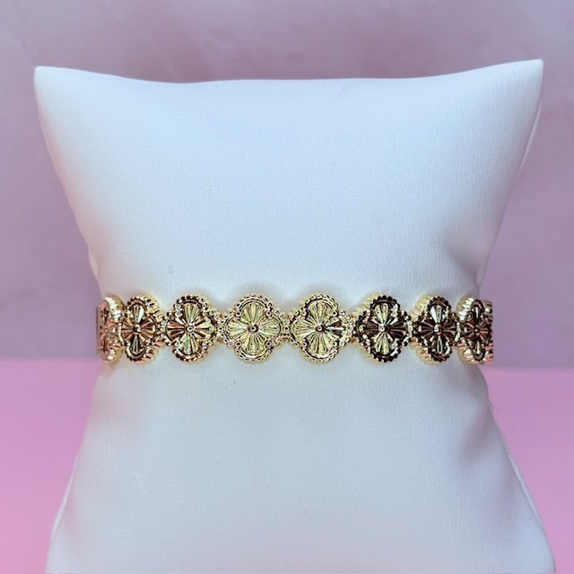 lucky gold bangle