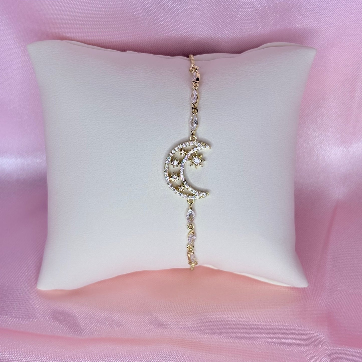 adjustable luna star bracelet