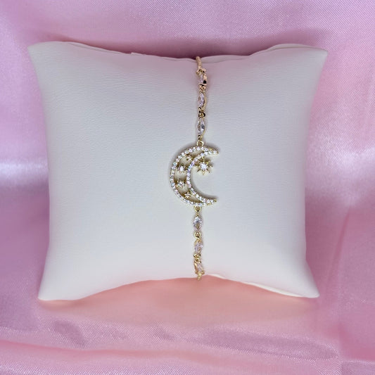 adjustable luna star bracelet