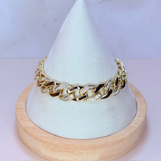 luxe havana cuban link bracelet