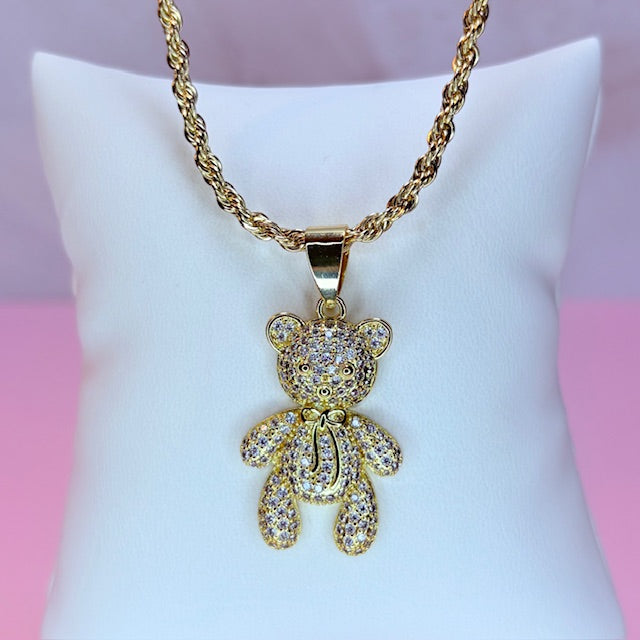 luxe sugar bear necklace