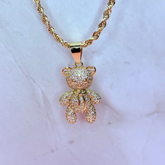 luxe sugar bear necklace