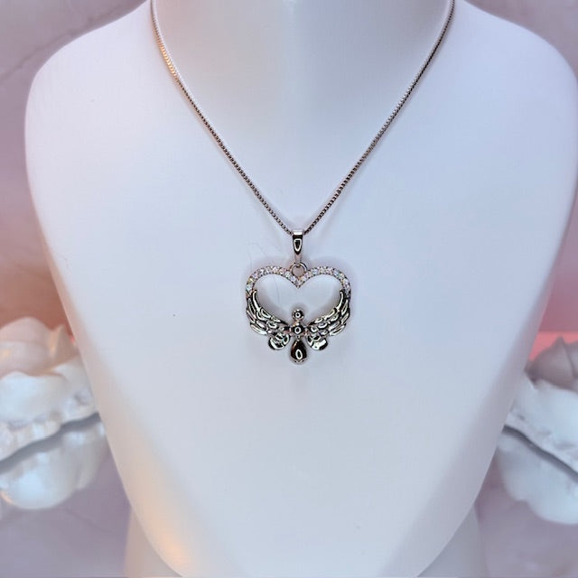 maluhia angel heart necklace