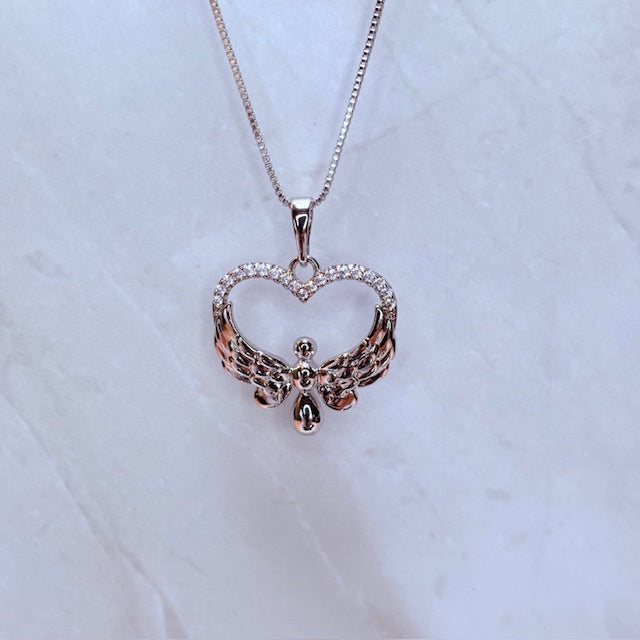 maluhia angel heart necklace