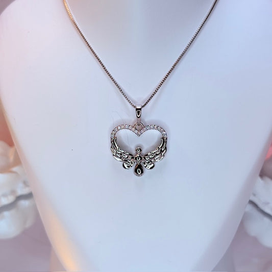 maluhia angel heart necklace