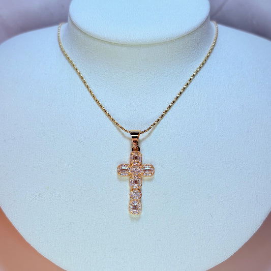 maria cross necklace