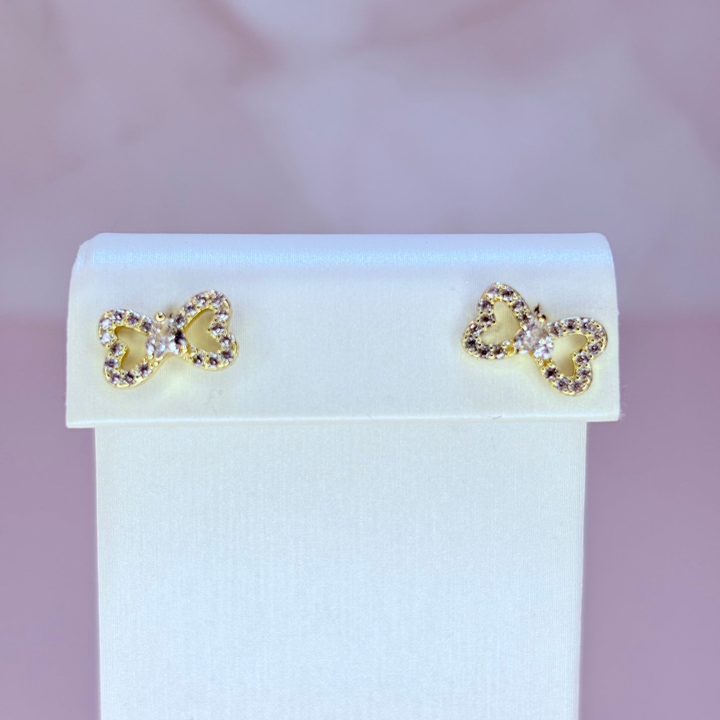 mini bow earrings