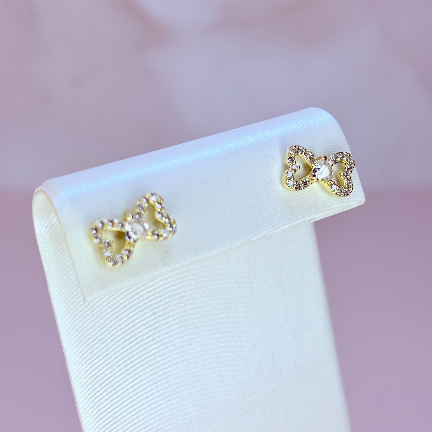 mini bow earrings