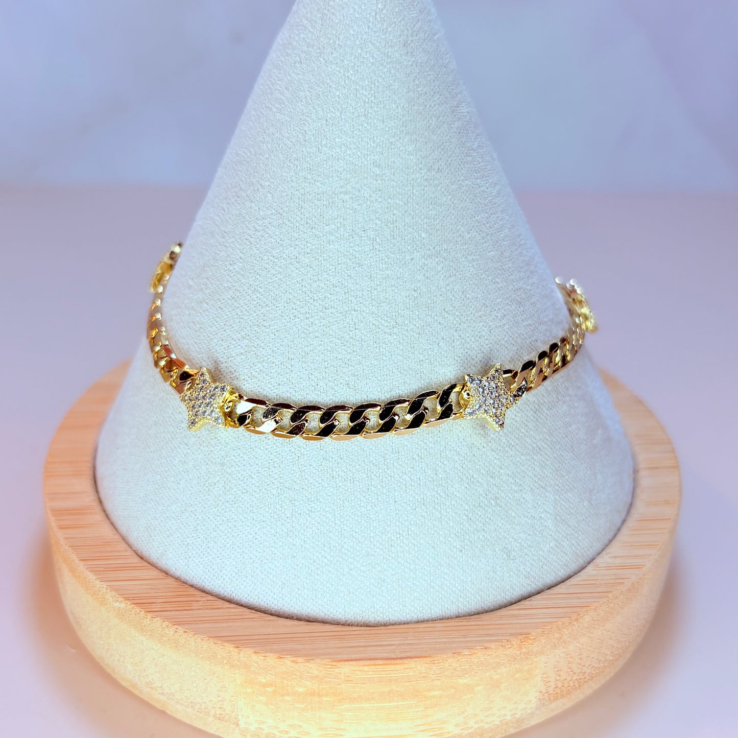mini star cuban bracelet