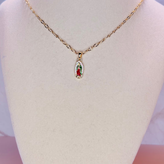 mini virgencita necklace