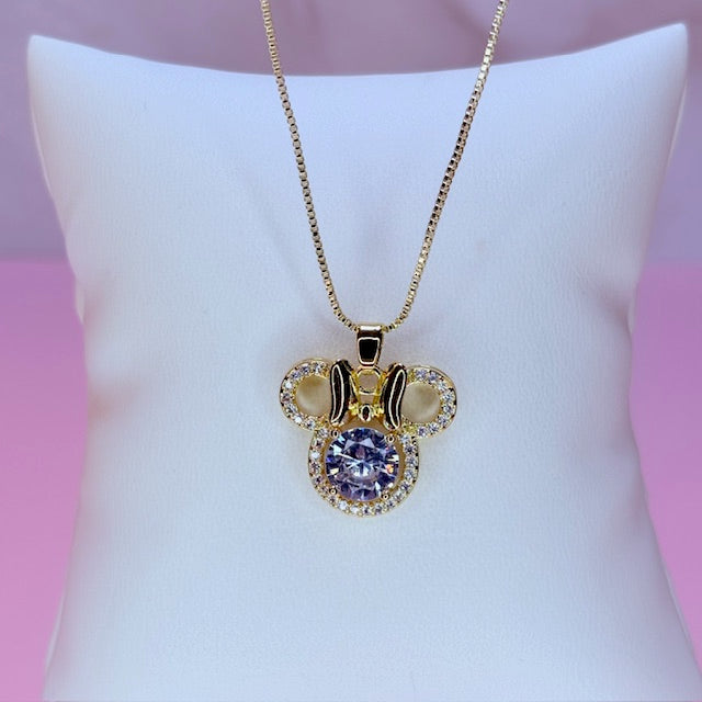 minnie halo princess necklace