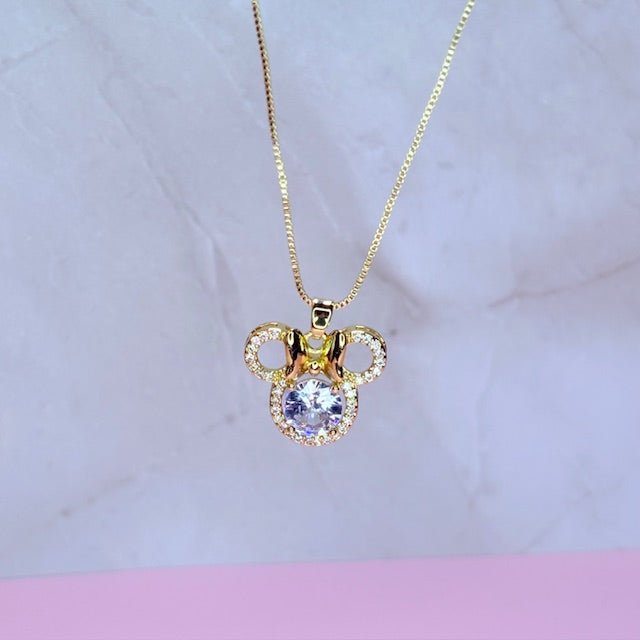 minnie halo princess necklace