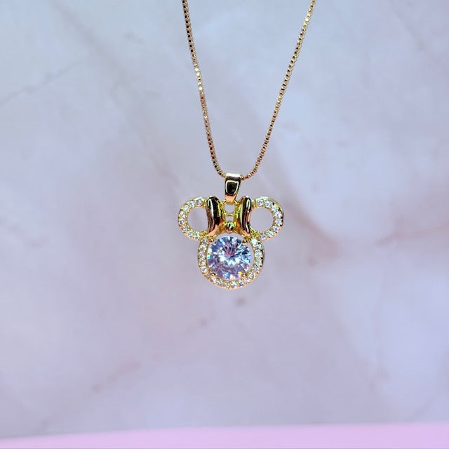 minnie halo princess necklace