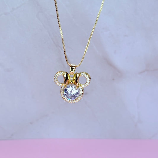 minnie halo princess necklace