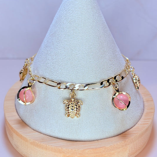 molly turtle with pink bracelet
