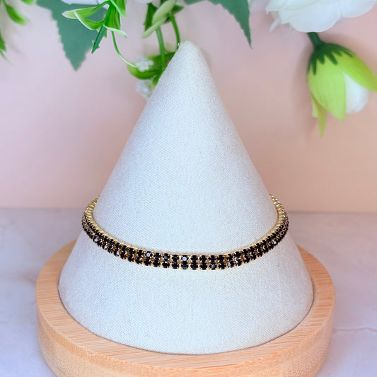 onyx tennis bracelet