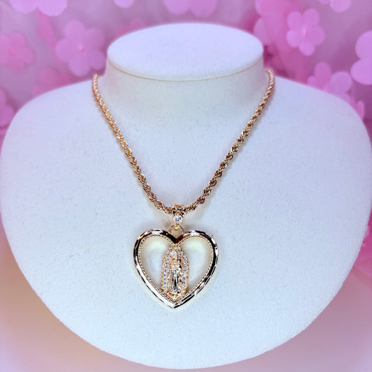 open heart necklace