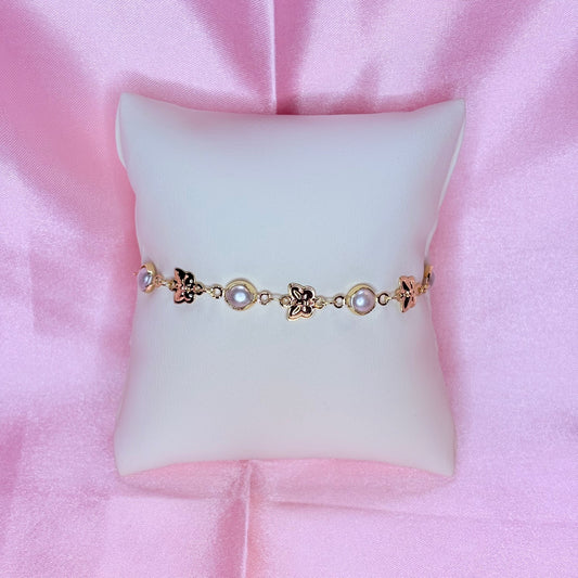pearly butterfly bracelet