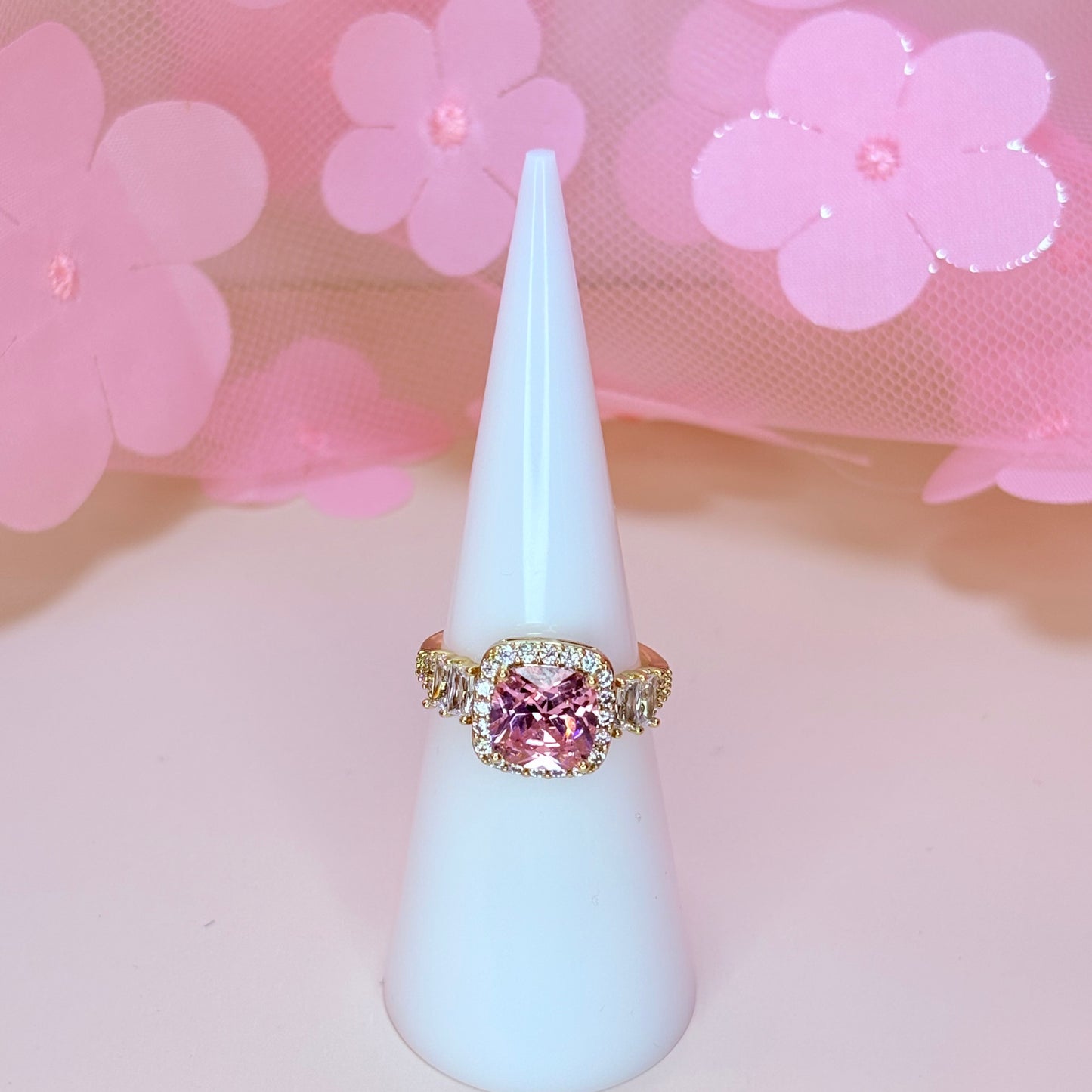 bubblegum halo ring