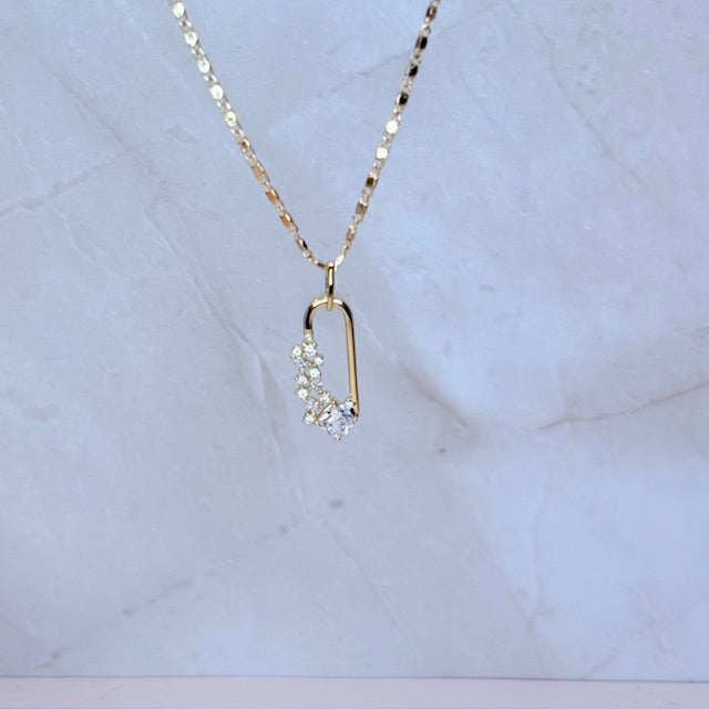 pinned in sparkle necklace