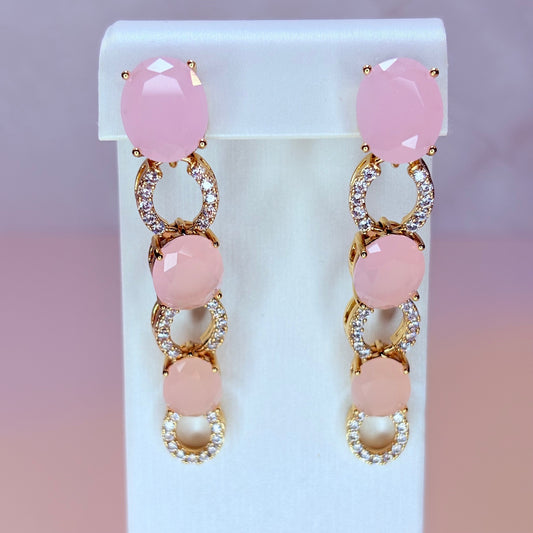 portia blush earrings