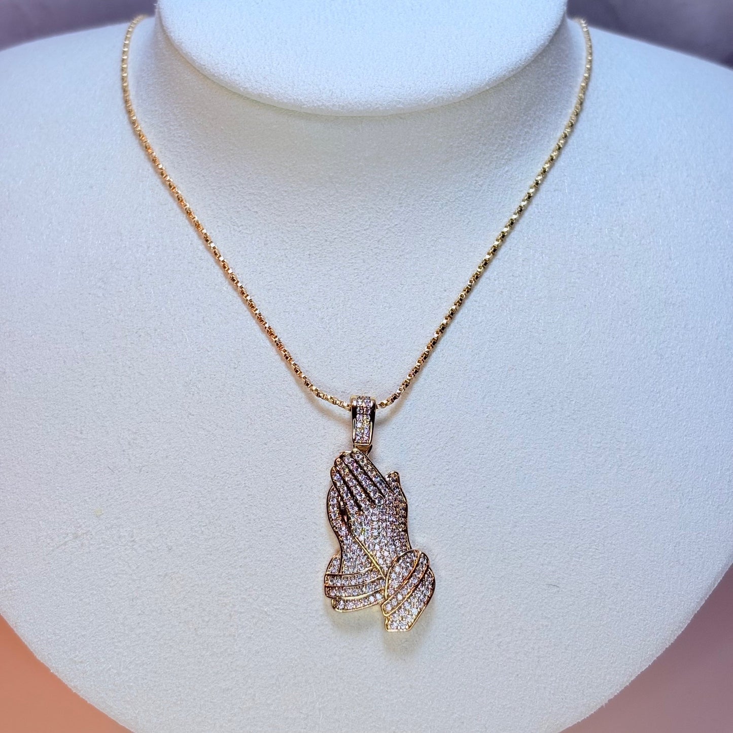 praying hands necklace