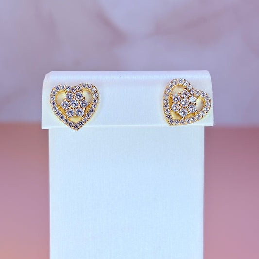 radiant heart earrings
