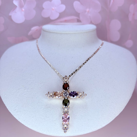 rebeka cross necklace