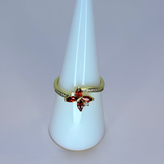 red butterfly ring