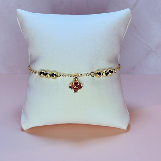 rose clover bracelet