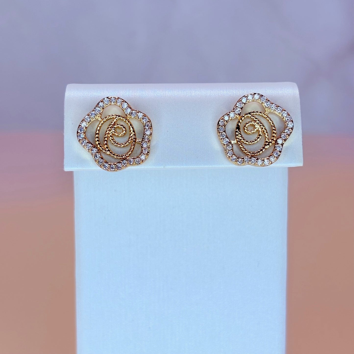 rose earrings