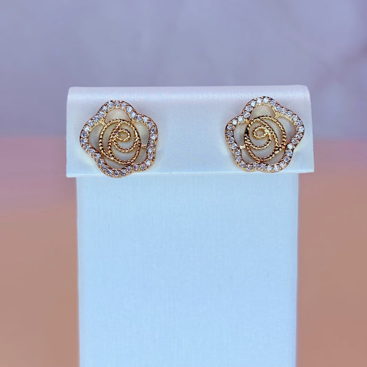 rose earrings