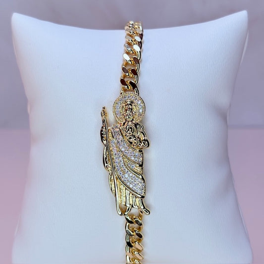 san judas cuban link bracelet