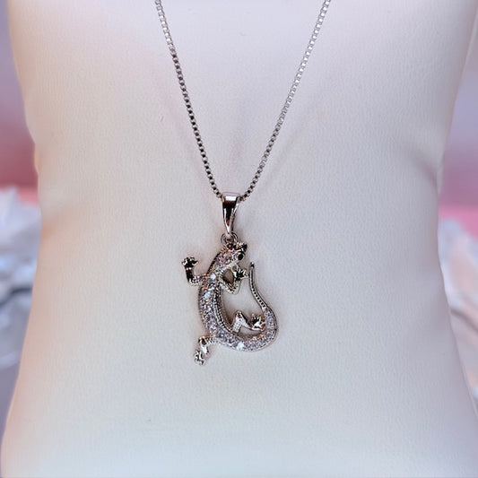 silver alani dragon necklace