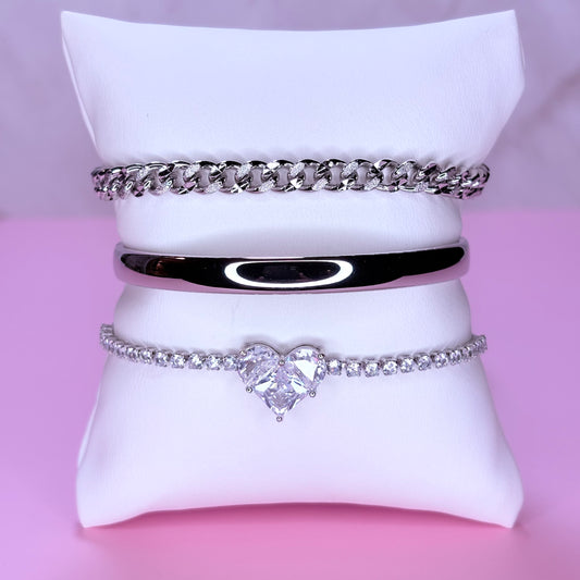 classic silver bangle