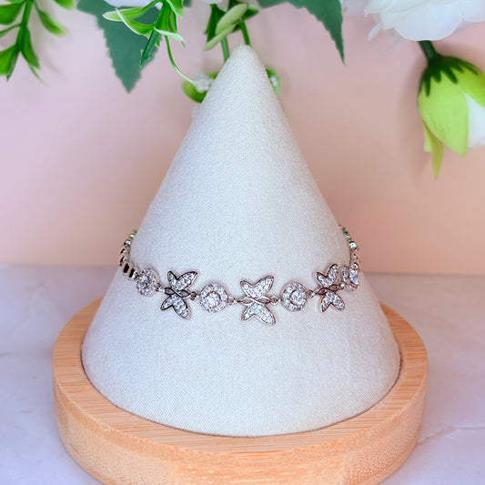 silver darcy butterfly bracelet