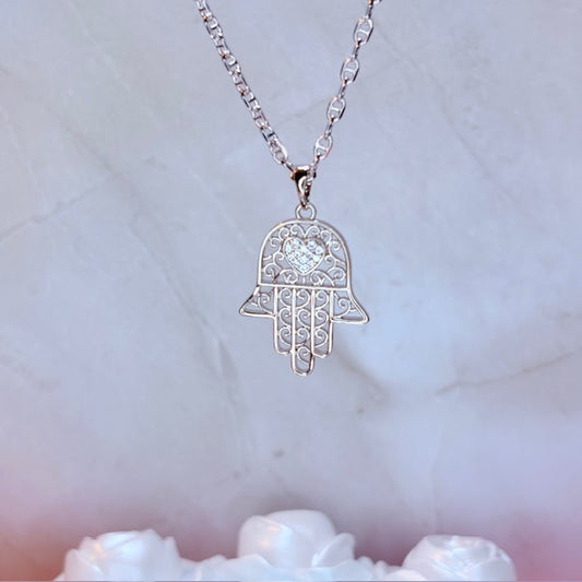 silver halia protection necklace
