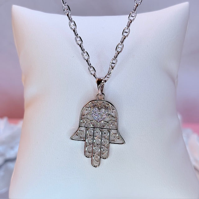 silver halia protection necklace