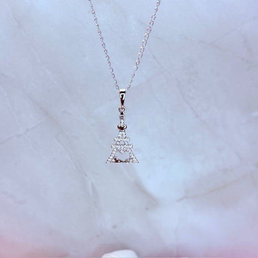 silver kailani luxe tower necklace
