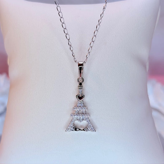 silver kailani luxe tower necklace