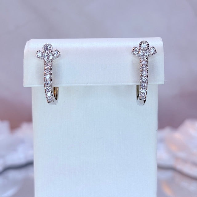 silver soft girl era hoop earrings